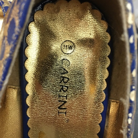 Carrini blue pumps size 11W - Picture 6 of 8
